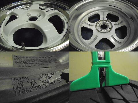 完売)ステップリム かっこいい☆WORK マイスターS1 17X7.0J+30 4